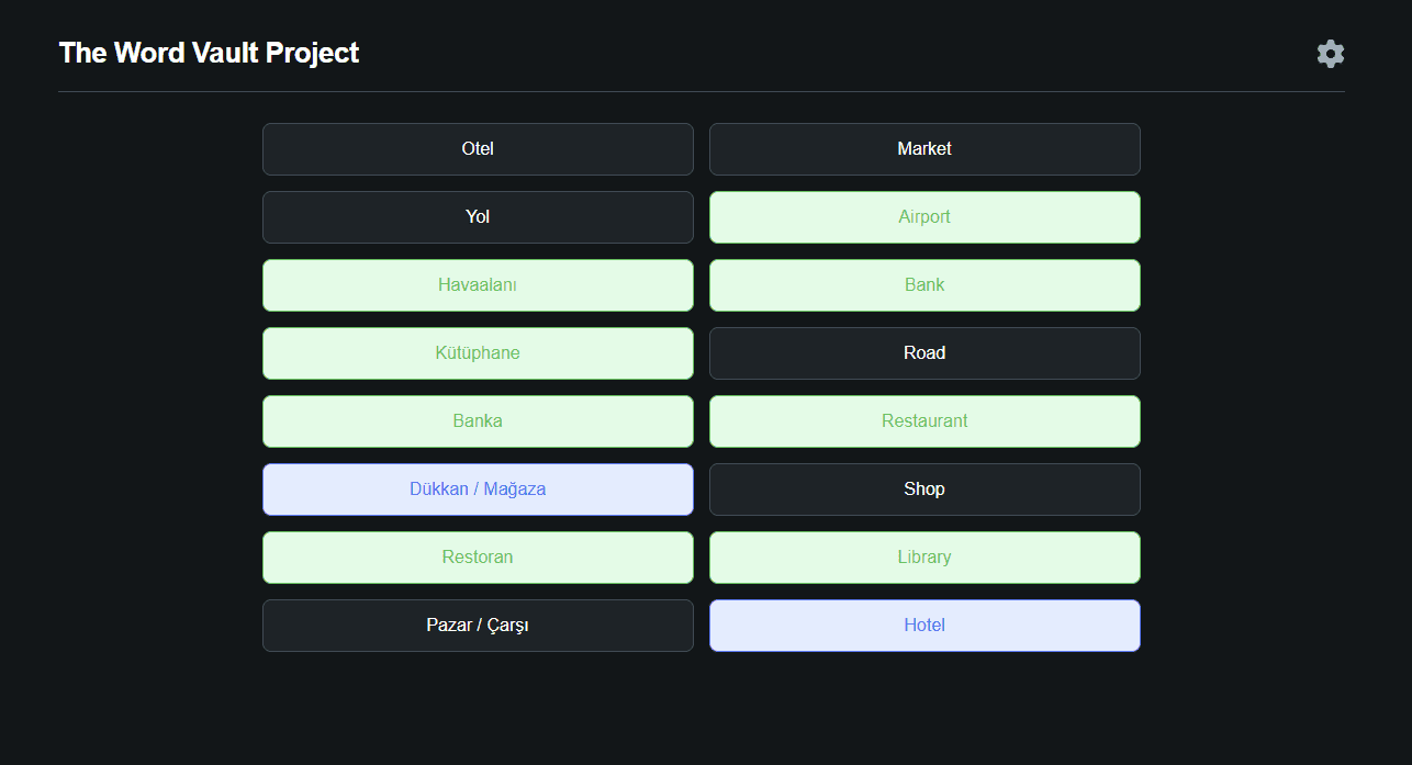 VocabVaultV2 word matching page preview